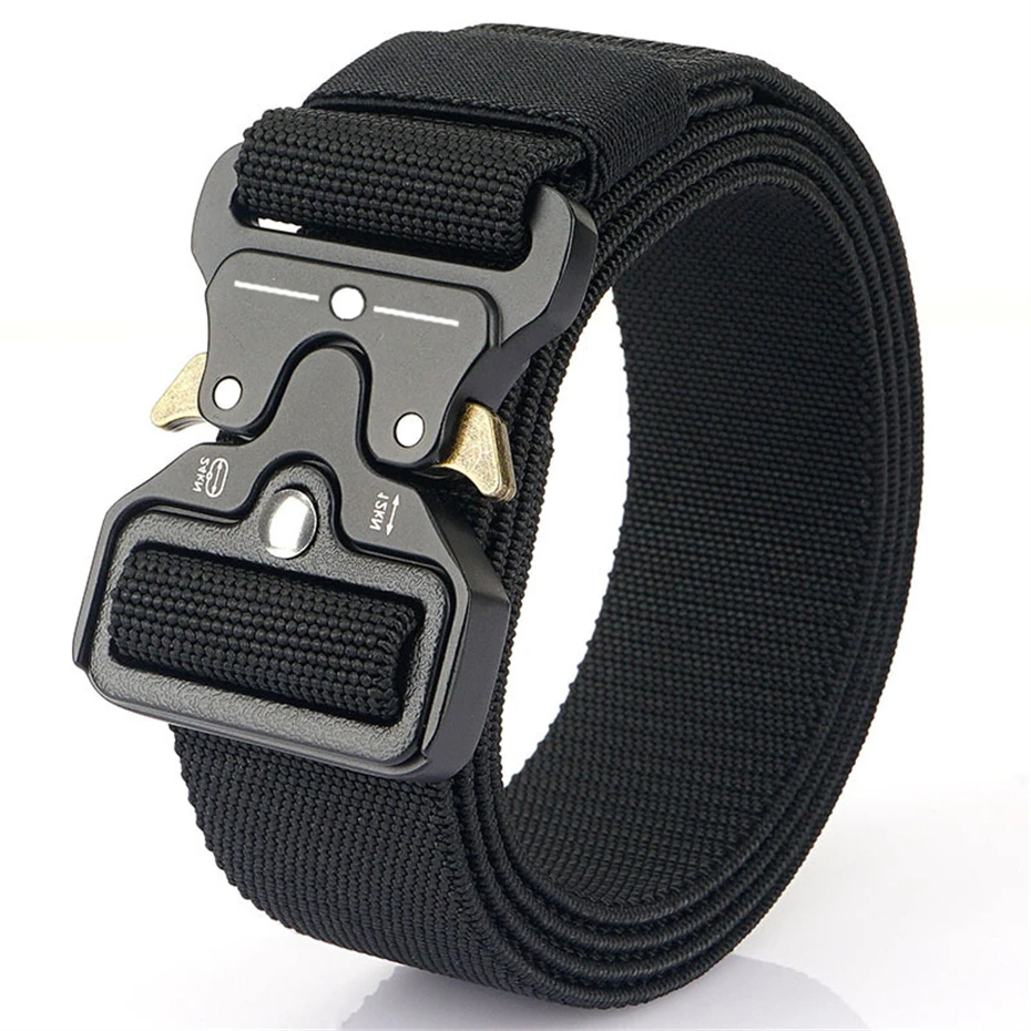 2025 Gothic Punk Techwear Tactical Belt Men Women Multifunctional Alloy Buckle Outdoor Casual Canvas Belt Waistband