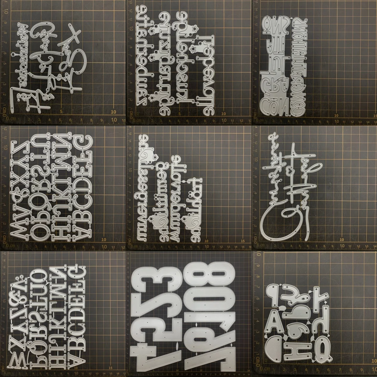 

9 kinds Letter combinations Metal Cutting Dies Stencils For DIY Scrapbooking Decorative Embossing Handcraft Die CutsTemplate
