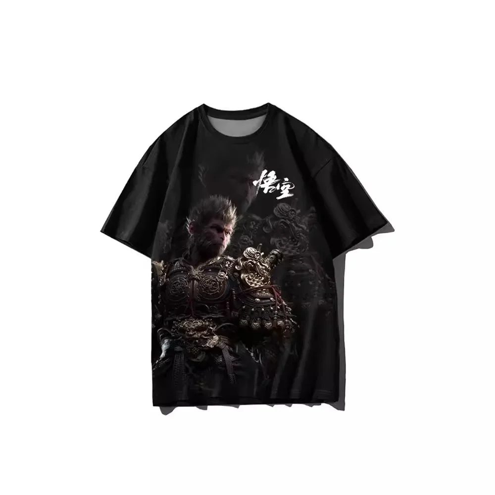 Cosplay Black Myth WuKong t-shirt gioco 3D Print Streetwear moda Unisex oversize manica corta top uomo abbigliamento costumi