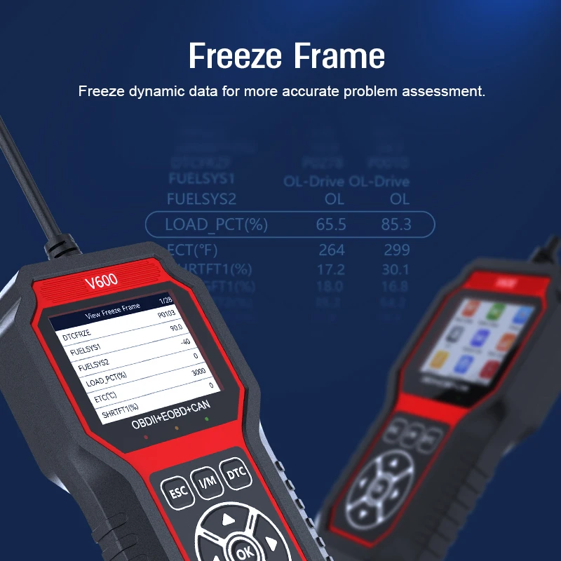 OBDII V600 Automotive Scanner Check Code Reader Engine Car Diagnostic Scanner Code Reader for Cars and Trucks