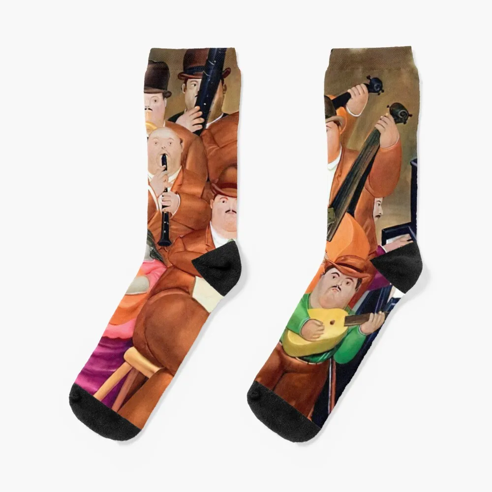 

Los Musicos | Fernando Botero Socks Sports Stockings Man Gift For Man