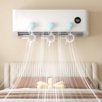 3-12PCS Suction Cup AC Deflector Anti-Direct Blow Windproof Universal Air Guide Vent Cover for Wall Mounted Air Conditioner Home