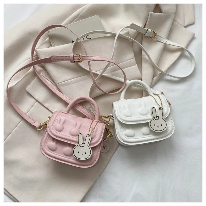 New Classic Children Handbags Kids Small Square Bags Beautiful Cute Mini Crossbody Bag Girl Shoulder Bag