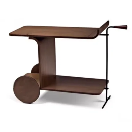 Designed mobile bar and beverage service trolleys for restaurant and hotel furniture