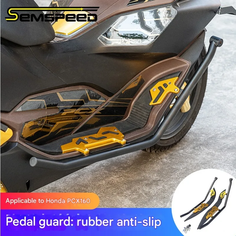 

Crash Bar Frame Guard Protector Fits Honda PCX 160 PCX 125 2021-2024 JK05 JK06 KF47 Foot Pedal Guard Falling Protection Set