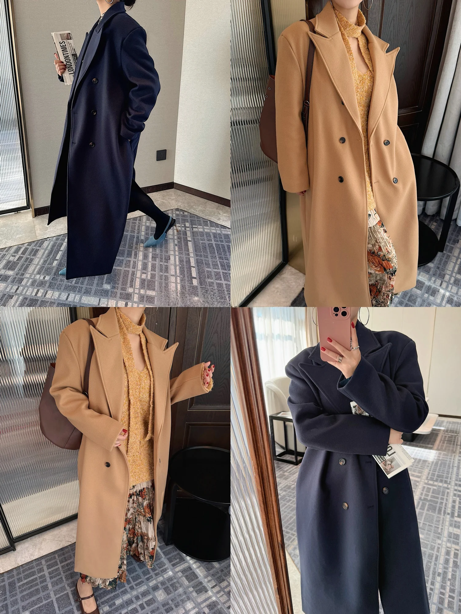 

Женский модный свободный шерстяной пиджак-ветровка Ele Long: винтажный, для повседневной носки, из полиэфирного волокна, с эффектом стройности