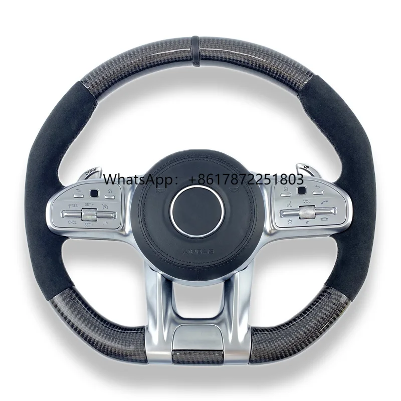 

Interior Accessories Carbon Fiber Steering Wheel Wrapped Napa for E Class C Class W205 W206 W212 W213 W222