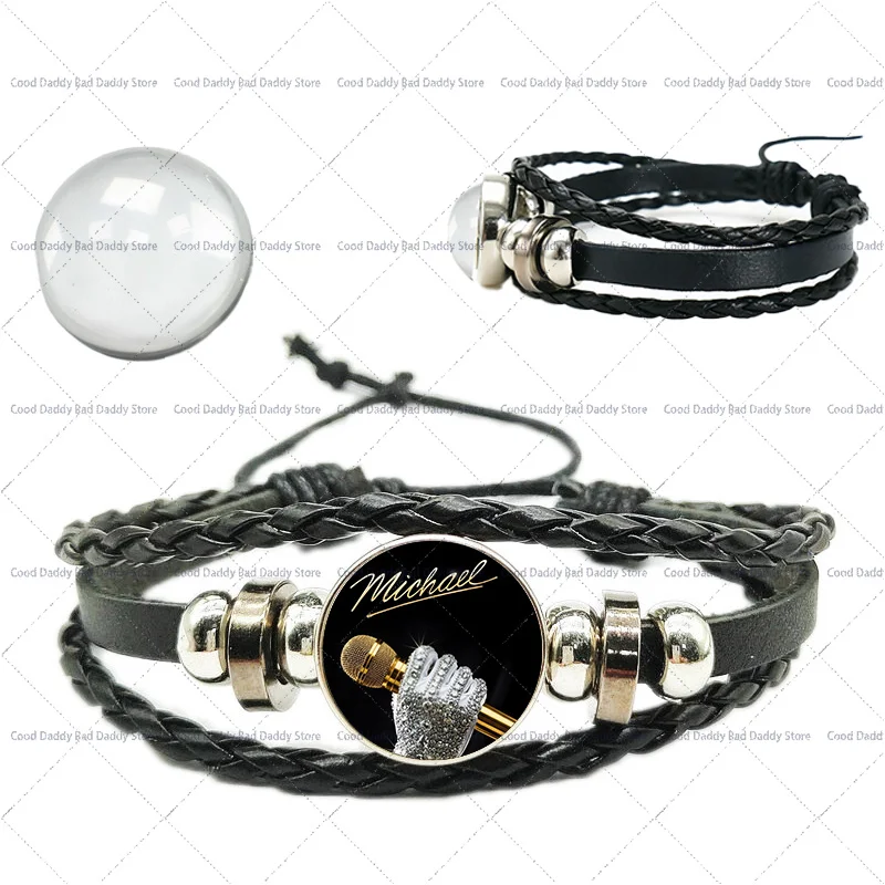 Michael Jackson Weaving Hand Rope for Men Women Superstar MJ King of Pop Peripherals Woven Bracelet Fashion Wristband Gifts view 4
