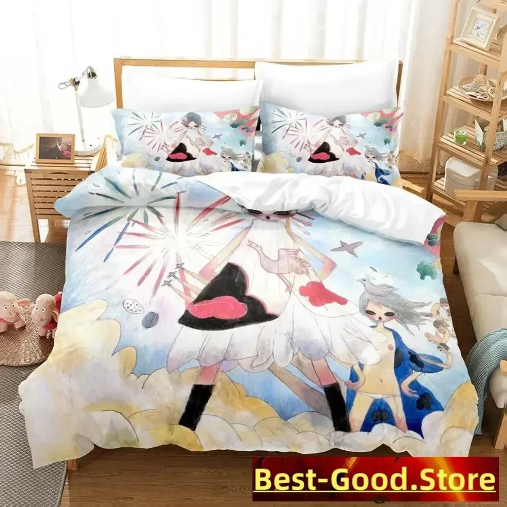 

Aya Takano Anime Bedding Set Duvet Cover Sheet Printed Bed Set Pillowcase Bed Full Queen King Size Comforter Bedroom