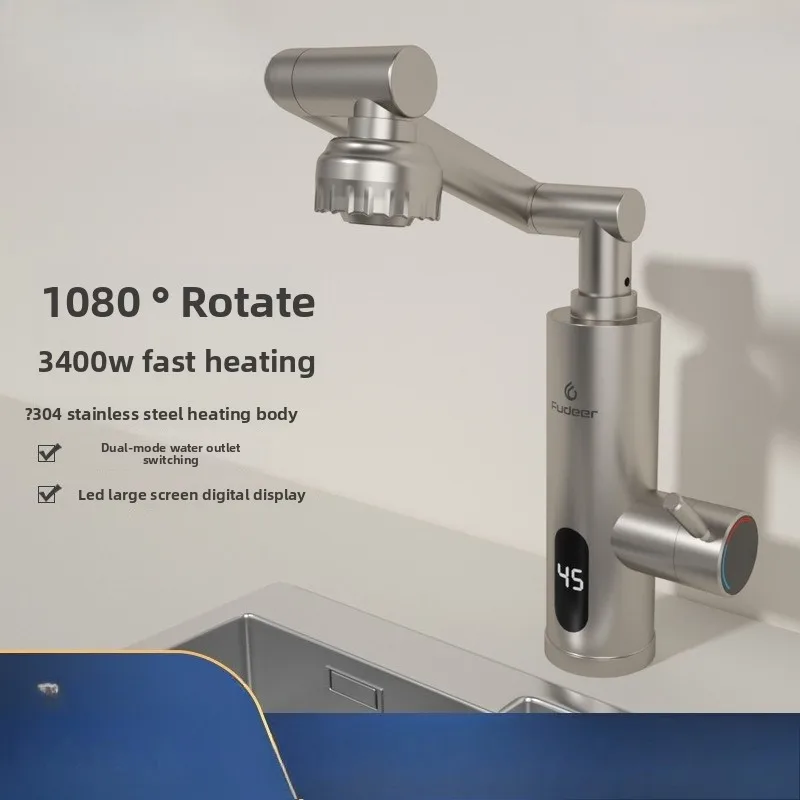 

Electric Heating Faucet Universal Instant Open Instant Heating Type Frequency Conversion Constant Temperature Faucet Dual Use