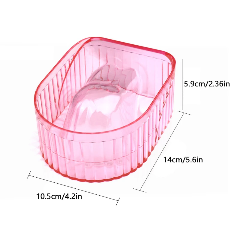 Nail Soaking Bowl Acrylic Soak Off Gel Polish Dip Powder Remover Manicure Bowl For Home Bowl For Nail Art Hands Gel Soak Off