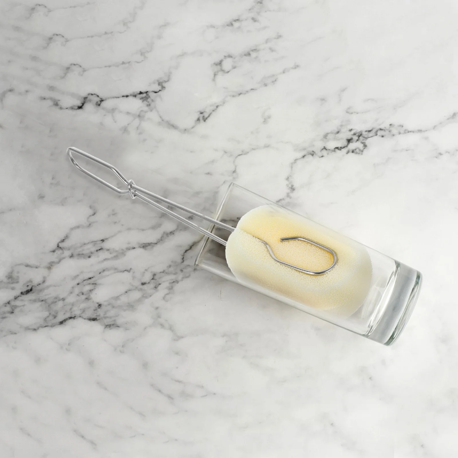 

Губка для чашки, щетка из нержавеющей стали с длинной ручкой, щетка для чистки бутылок для кухни, бытового использования, многофункциональный скраб