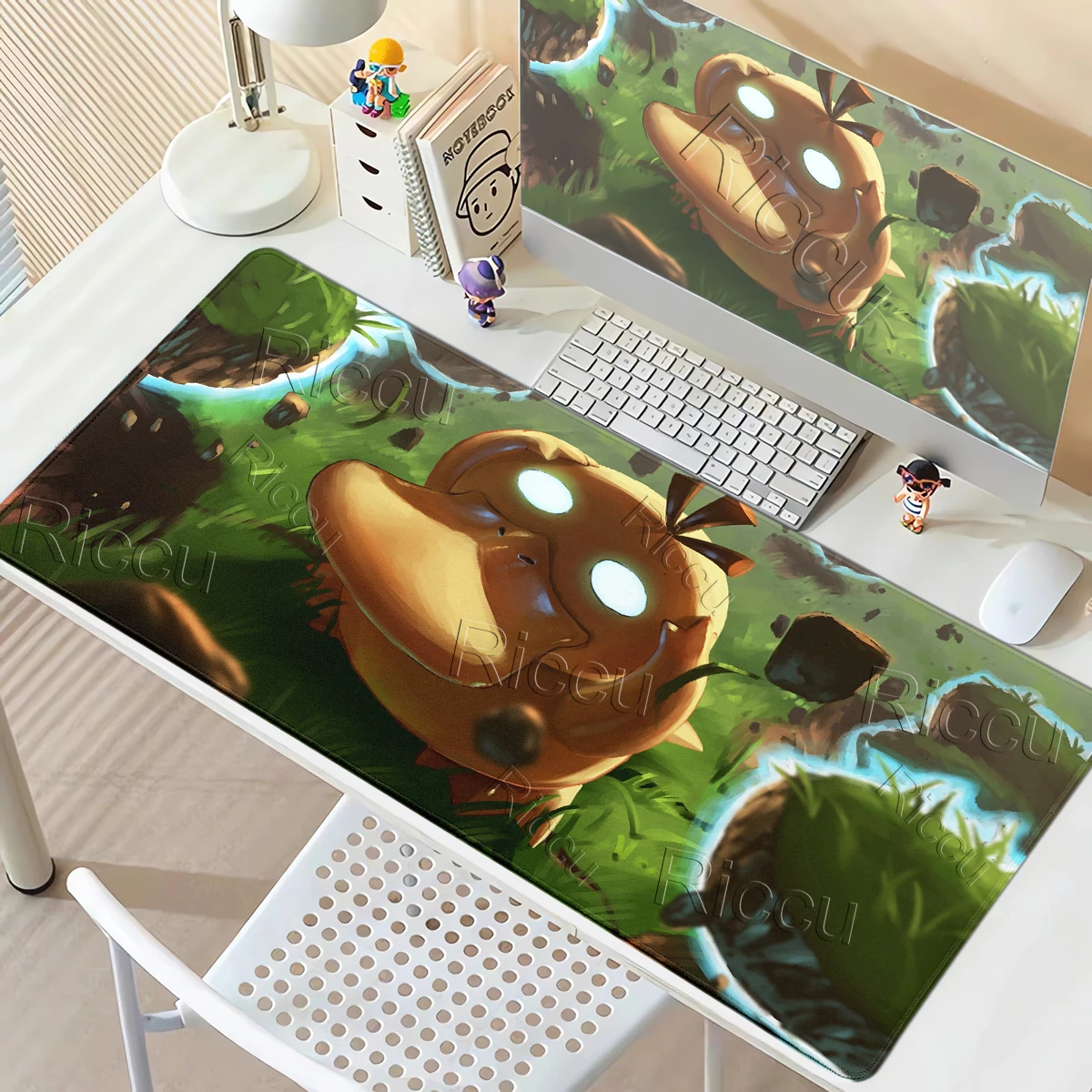 Gaming Mouse Pads P-Pokemon Psyduck Extended Anime PC Computer Gamer Anti-slip Desk Mats Offices Laptop Cute Lockedge Rubber Rug