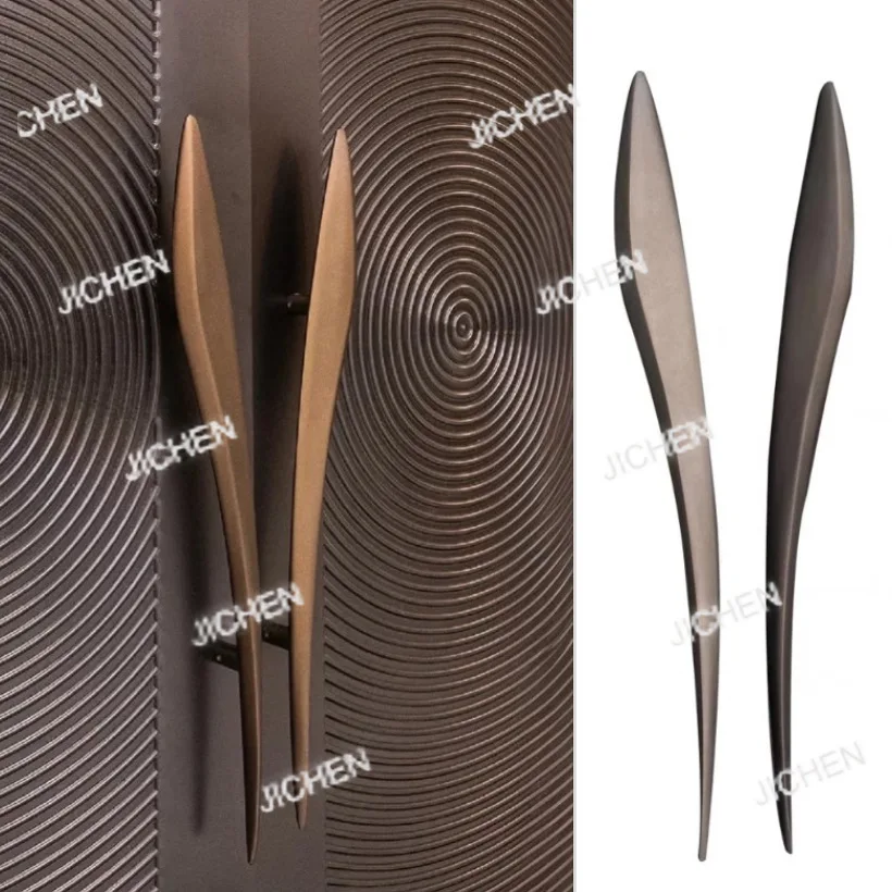 

JC Creative Door Handle Pictographic Bird Glass Door Handle Simple Light Luxury WoodenThickened