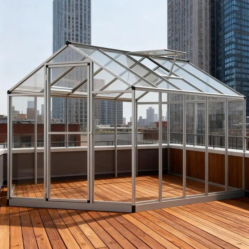 

10' x 6' Greenhouse with Roof Vent for Plants and Gardening Use