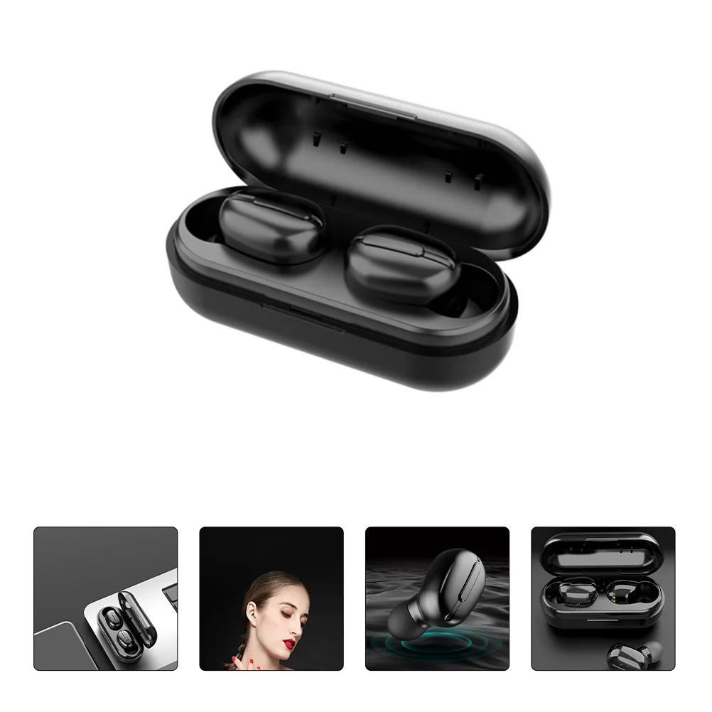 

1 set Wireless Earbuds 5.0 Ipx6 Waterproof Sweatproof Sport Headphones Noise Reduction Comfortable Ear Caps Portable