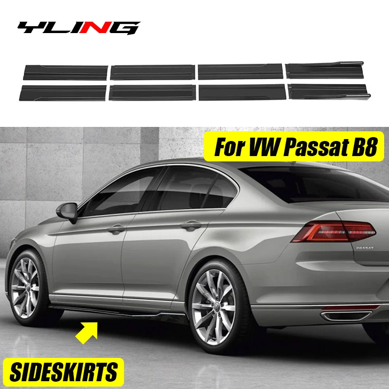 

Аксессуары для Volkswagen VW Passat B8 R-Line, боковая юбка автомобиля, удлинитель рокерной панели, разветвители, диффузоры, комплект кузова для губ, Gl