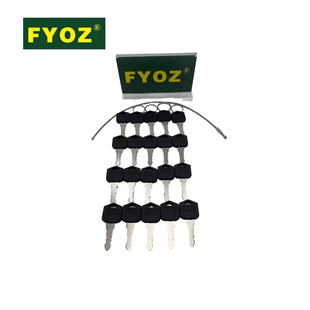 20 PCS D554212 Ignition Keys For Doosan/Daewoo Forklift D25 D35 G25 G35 Keys