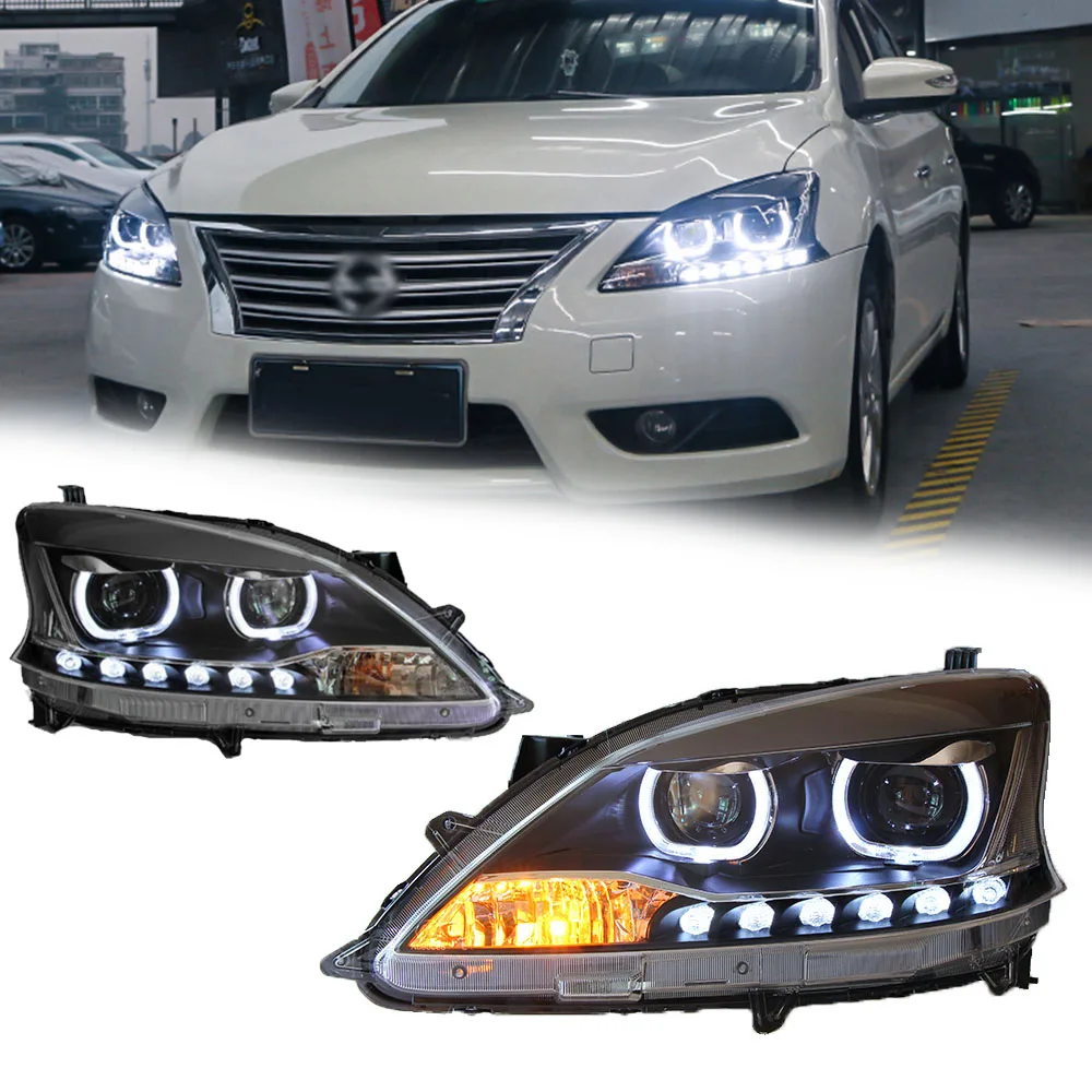 

Styling LED HeadLights For NISSAN SENTRA 12-14 New Style Led DRL Car Head Lamp Assembly Signal Accessories Modified Lamp