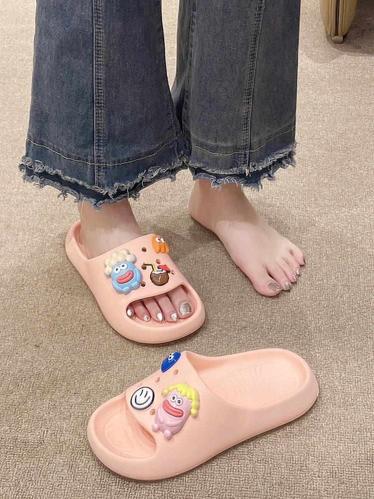 Platform Bathroom Home Slippers Women Cloud Slippers Fashion Soft Sole Eva Indoor Sandals Non-Slip Flip Flop Women Slippers