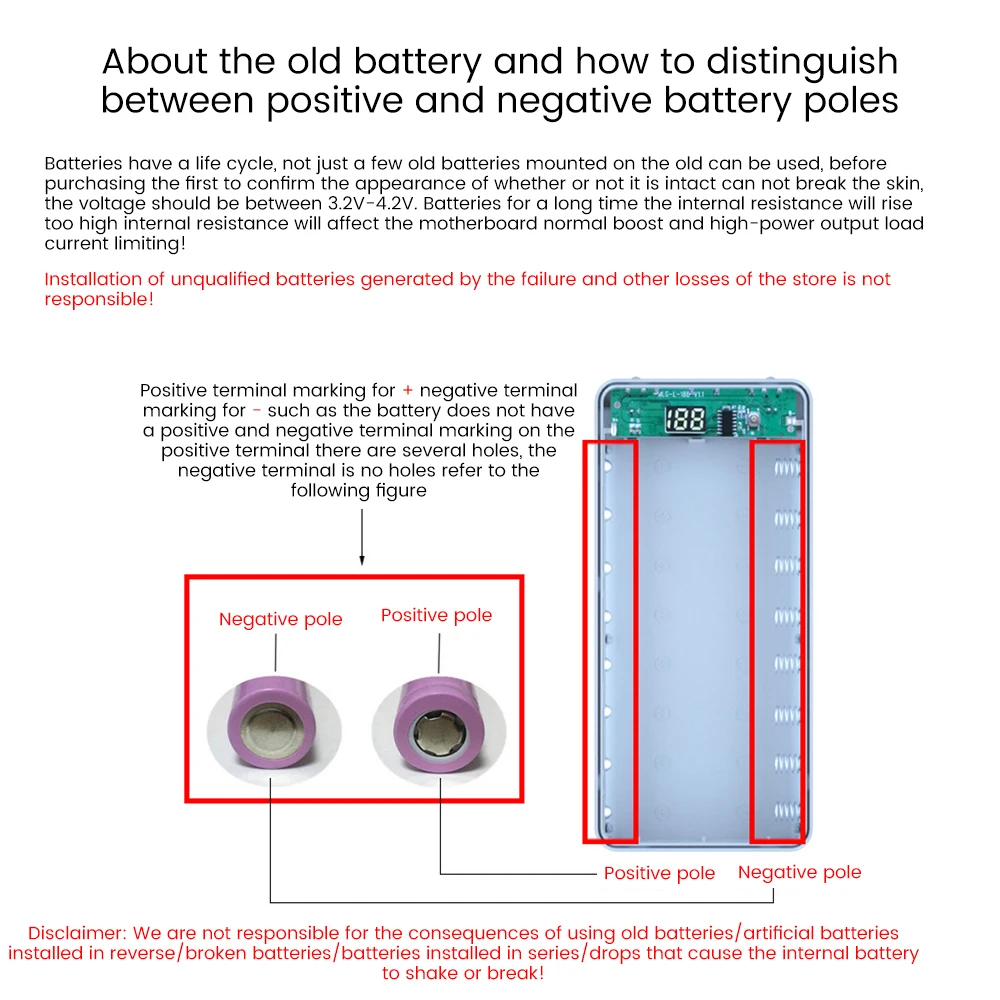 Dual USB Type C Power Bank Shell 5V DIY Shell 18650 Holder Cases Micro USB Detachable Battery Charge Storage Box Without Battery