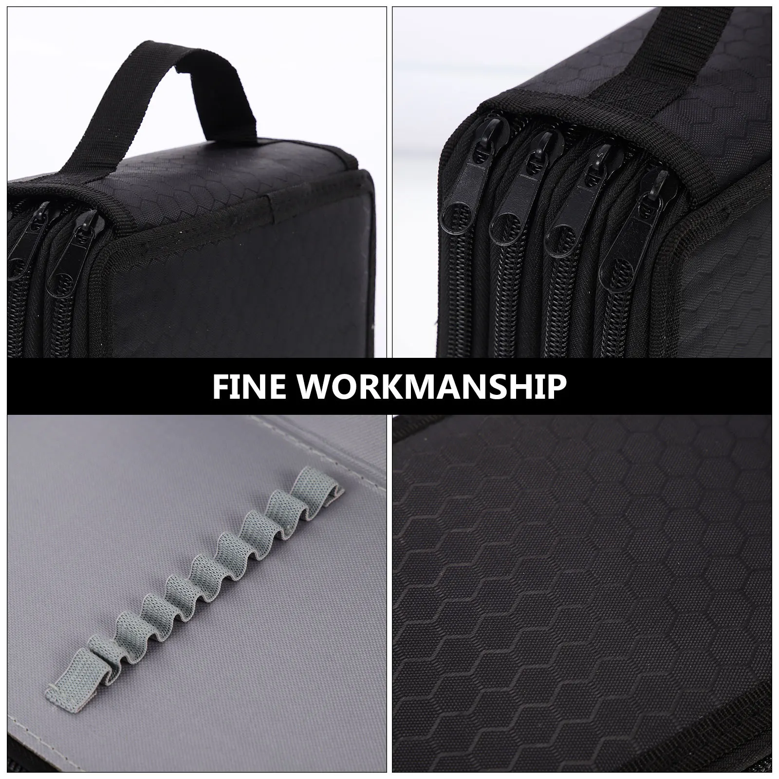 

Multi-Layer Colorful Pencil Bag Large Capacity Portable Zipper Pencil Case Organizer for Drawing Colored Pencils Sketching