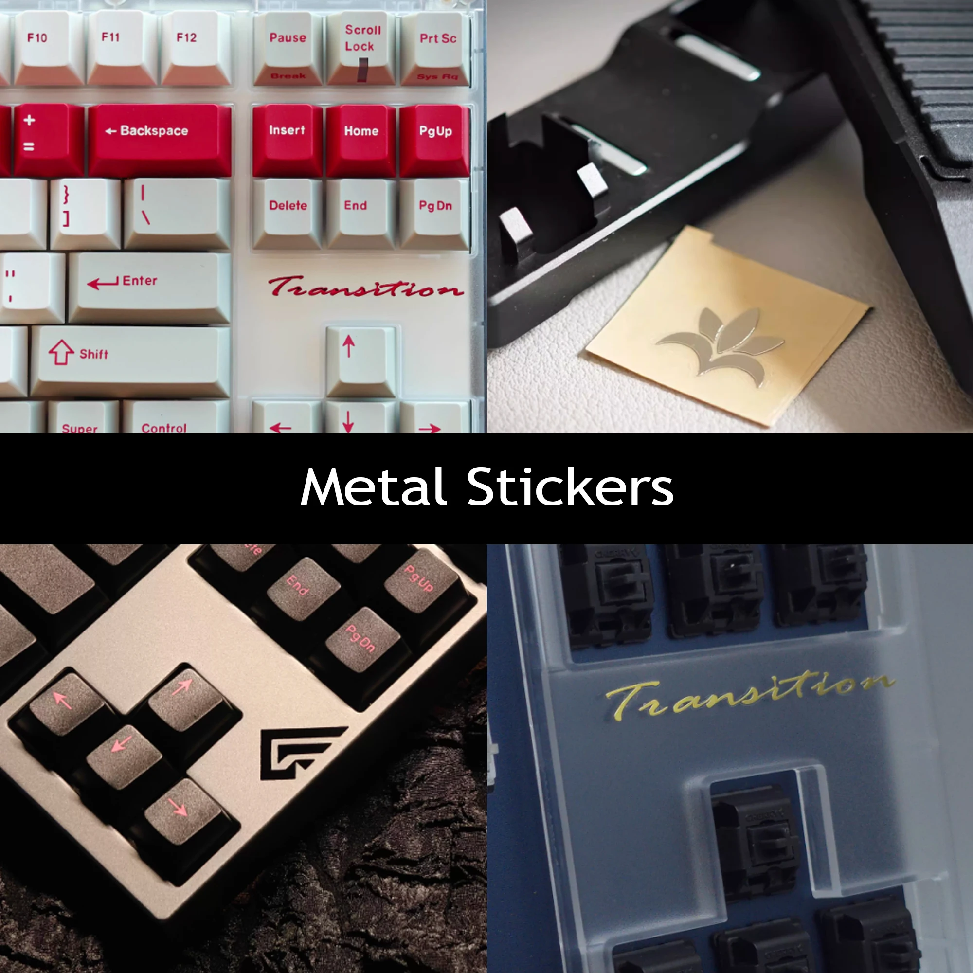 Ultra OG Keyboard Stickers For Transition Lite Swagkeys Merisi Lily Gold SIlver Keybaord Customized Stickers