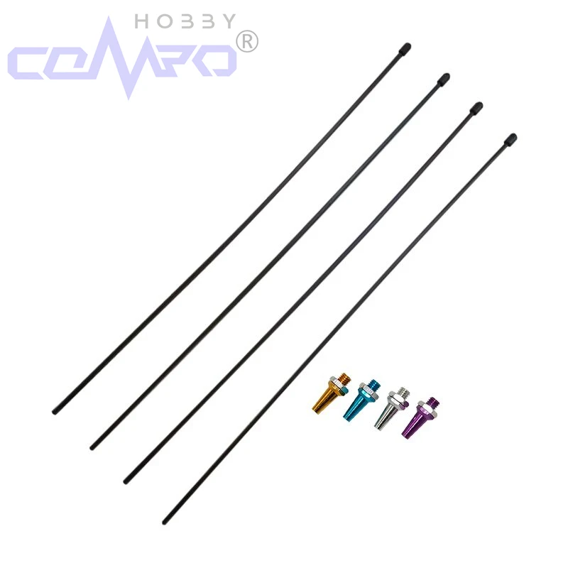 5개 알루미늄 안테나 베이스 세트 전기/메탄올 선박 안테나 고정 베이스 및 RC 모델 보트 자동차 부품용 알루미늄 안테나 헤드