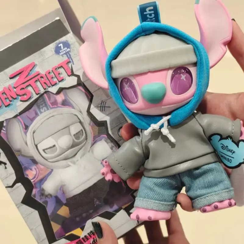 Подлинная в наличии Stitch Genz Street Series слепая коробка модная игрушка милая кукла подарок кулон украшение украшение для девочки и мальчика любимое