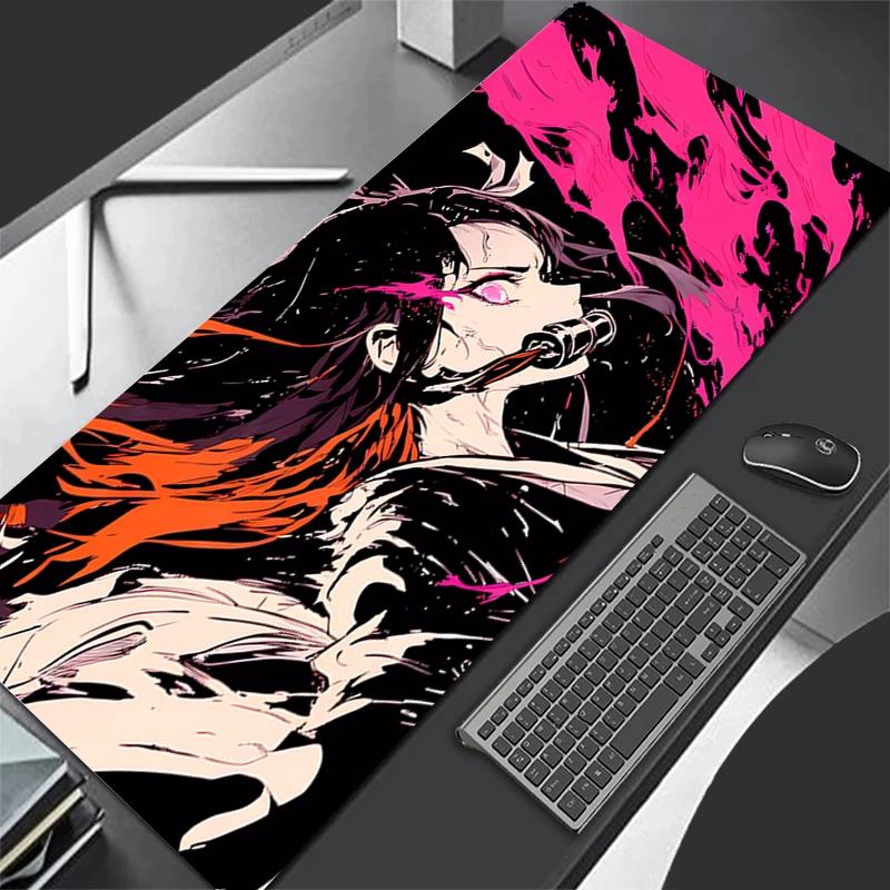 Mousepad Computer Gaming Accessories Keyboard Pad Office PC Rubber HD Mouse Pad Decoracion Desk D-demon Slayer Nezuko Mouse Mat