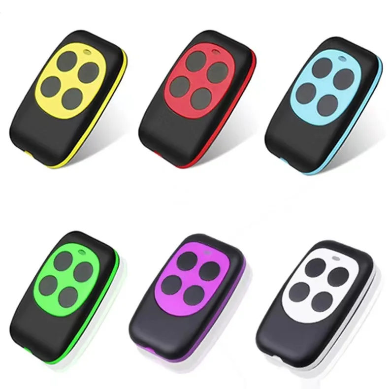 433Mhz 4 Keys Colorful Remote Control RF Wireless Copy Code Remote Electric Cloning Gate Garage Door Auto Keychain Controller