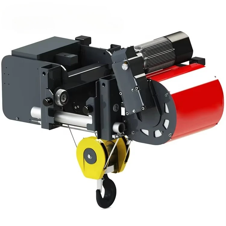 Low Head Room Clean Workshop 1000KG Capacity Wire Rope Hoist Trolley