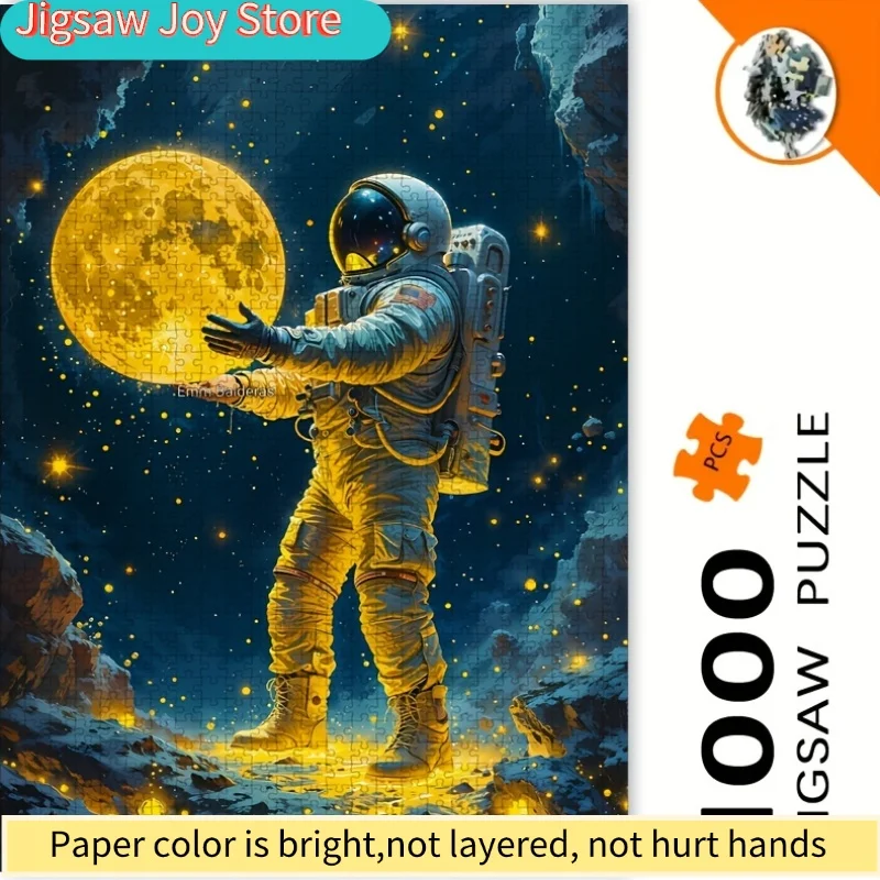 

A Puzzle Themed Around Space Astronauts - a Challenging Brain Game for Adults Aged 14 And Up, Featuring High-Quality Pieces,