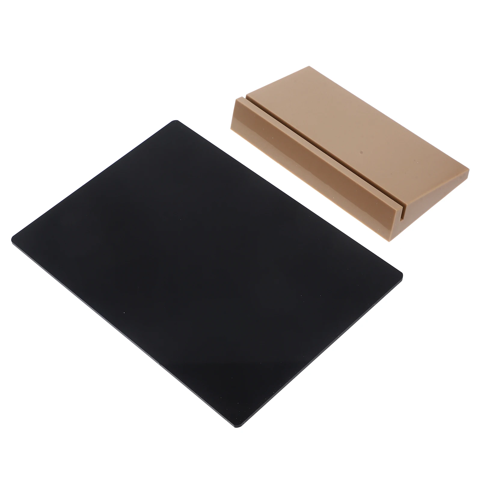 

1pc Hand Drawn Table Blackboard Blackboard Chalkboard Sign Erasable Message Board Desk Decor Tabletop Home Office Use