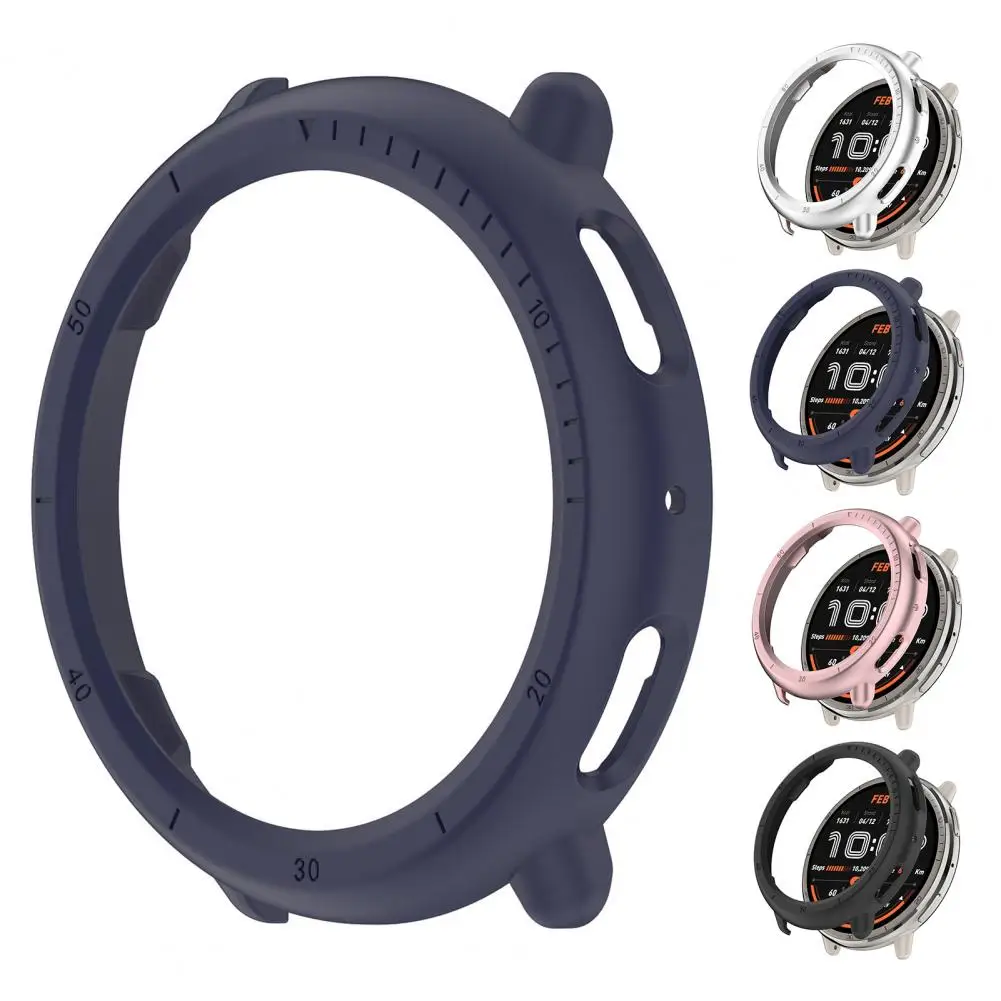 Защитная пленка из стекла с твердым корпусом, противоударная, ударопрочная, простая установка, защитный чехол для умных часов Amazfit Active