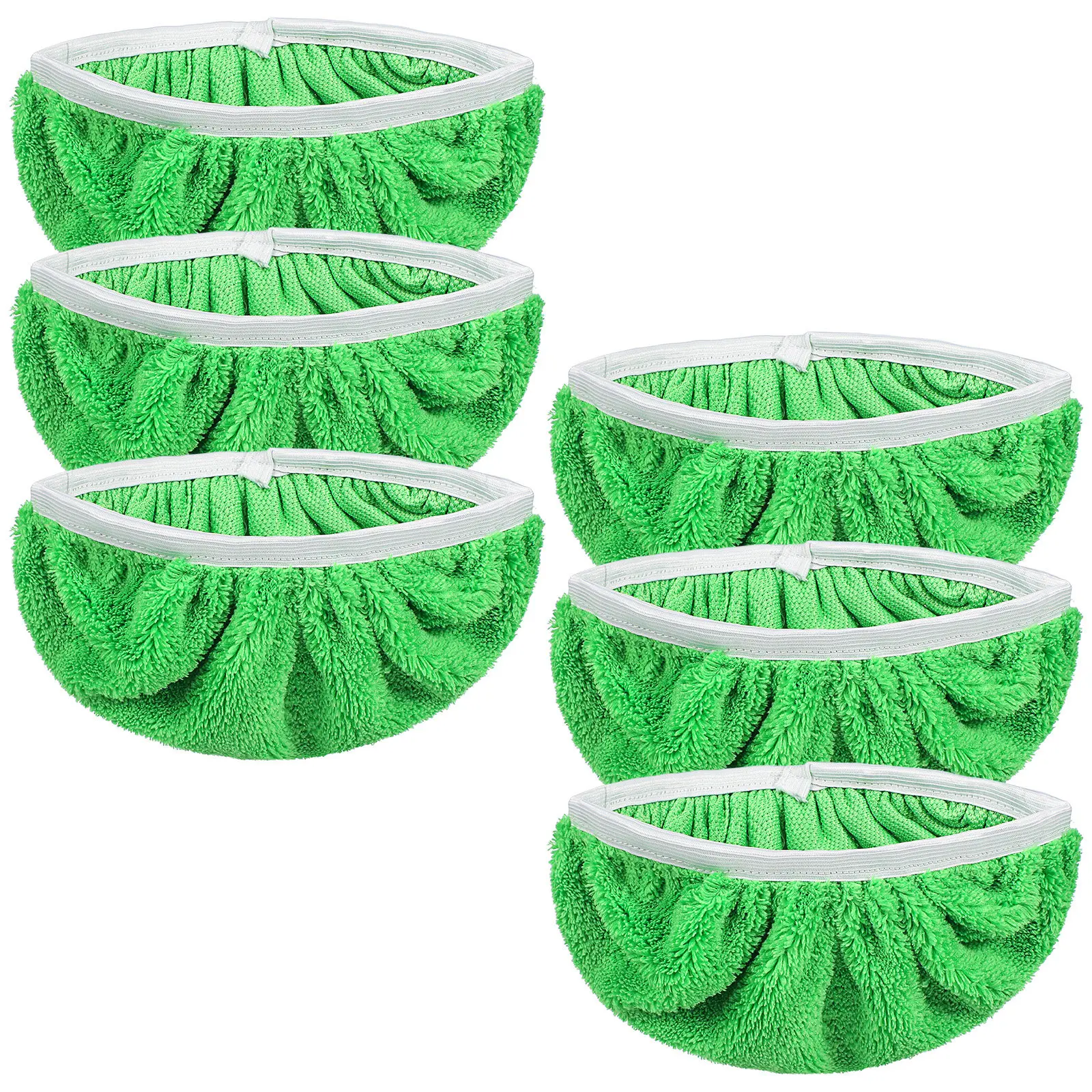 6Pcs Heavy Duty Mop Cloths Replacement Pads Wet Mopping Cloths High Absorbency Floor Binding for Hard Surface
