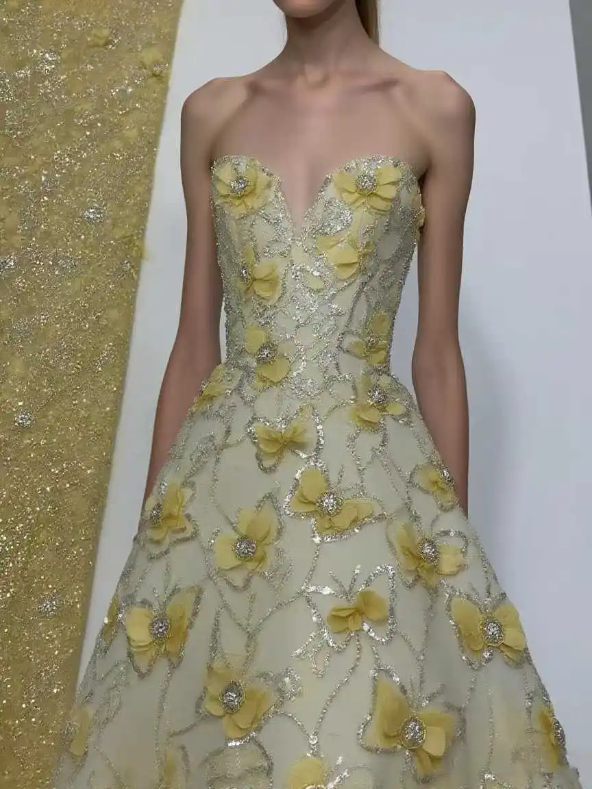 2025 تصميم جديد ثلاثية الأبعاد الزهور زين لفساتين الزفاف قماش دانتيل فرنسي جودة عالية التطريز الدانتيل الأفريقي تول أقمشة الدانتيل