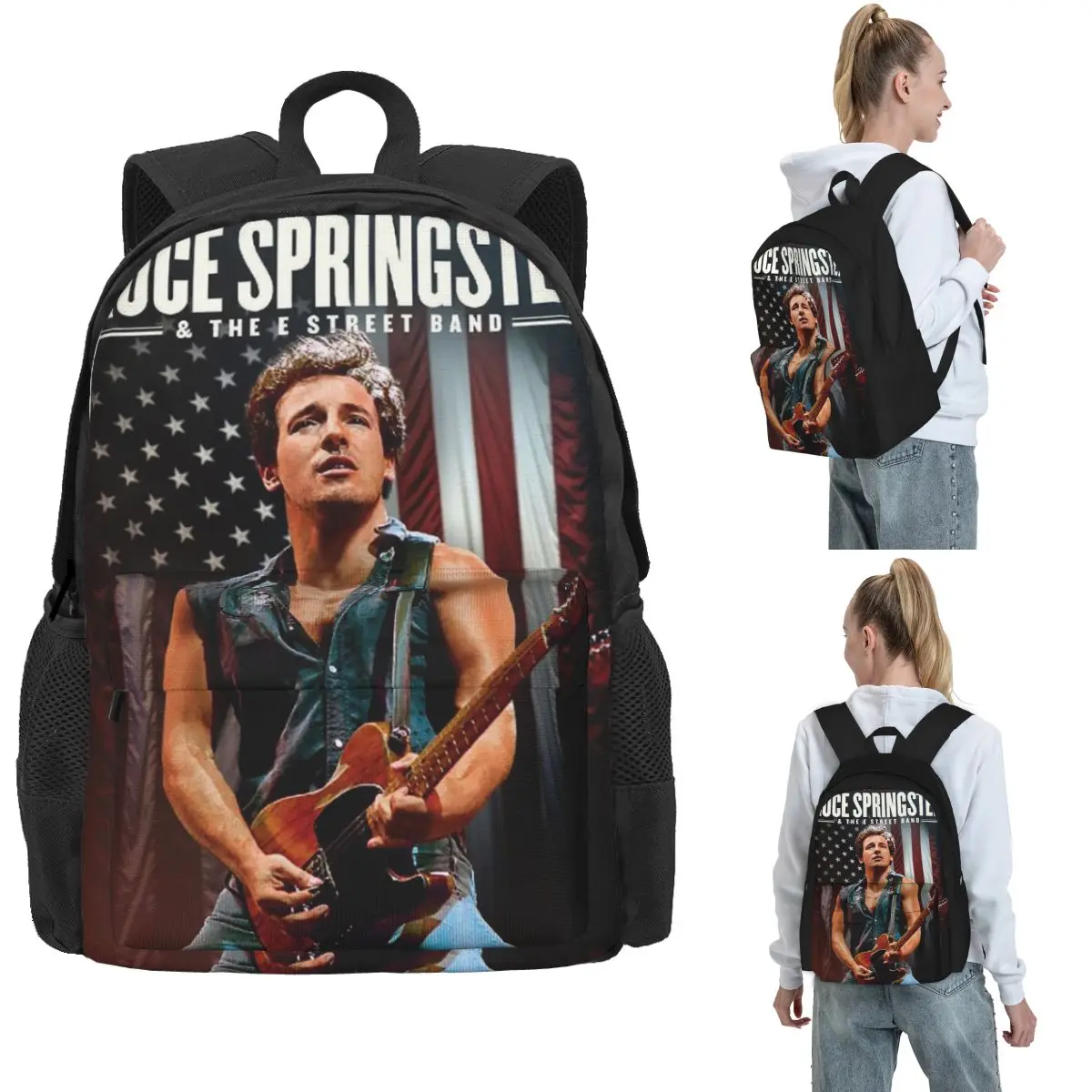 Bruce SpringsteenBackpack Hot Sale Daypack Large Capacity Children BookBag School Bag Shoulder Bags for Men Women
