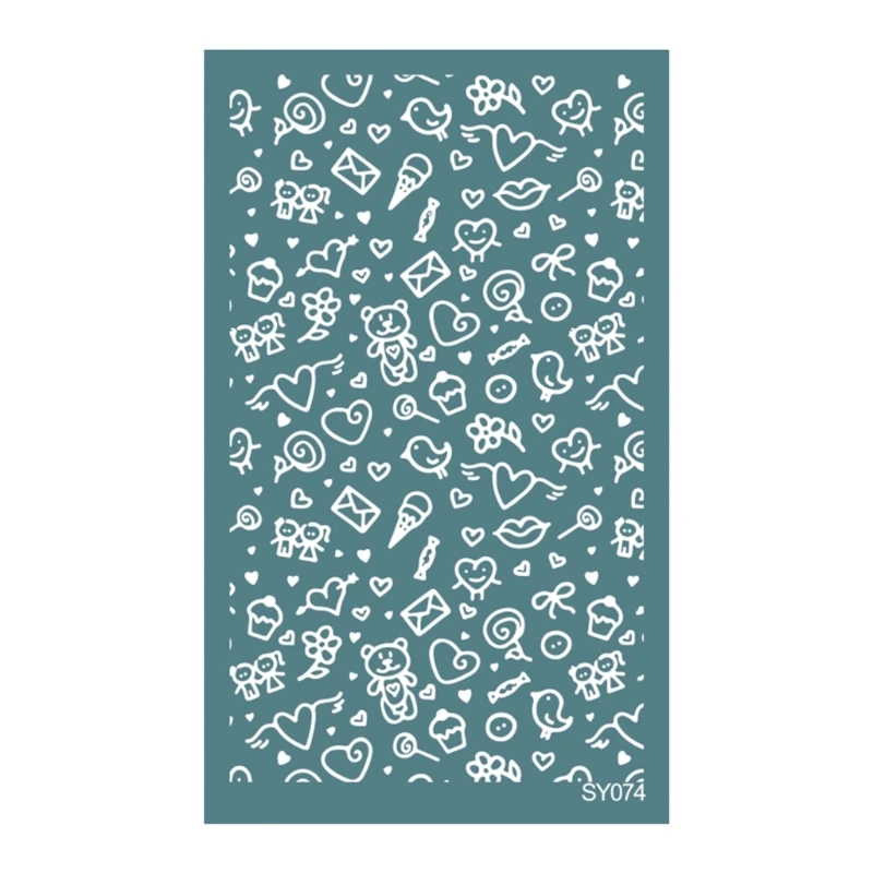 Silk Screen Stencils for Clay, Reusable Silkscreen Stencils Working Clay Earrings Cutters for Printing on Clay Earrings