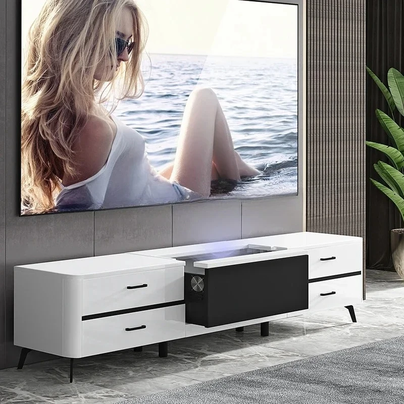 GZ-26  Front And Rear Telescopic Laser TV Cabinet Cinema Minimalist Smart Electric Tray Projector Cabinet