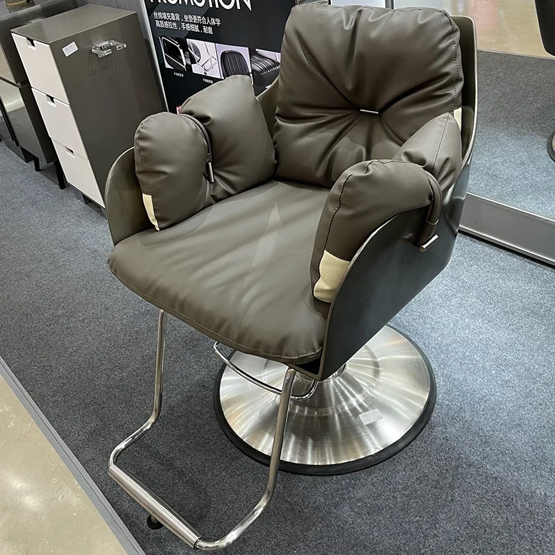 High-end hair salon chair lift perm and dye cutting  hair salon special beauty salon simple stool