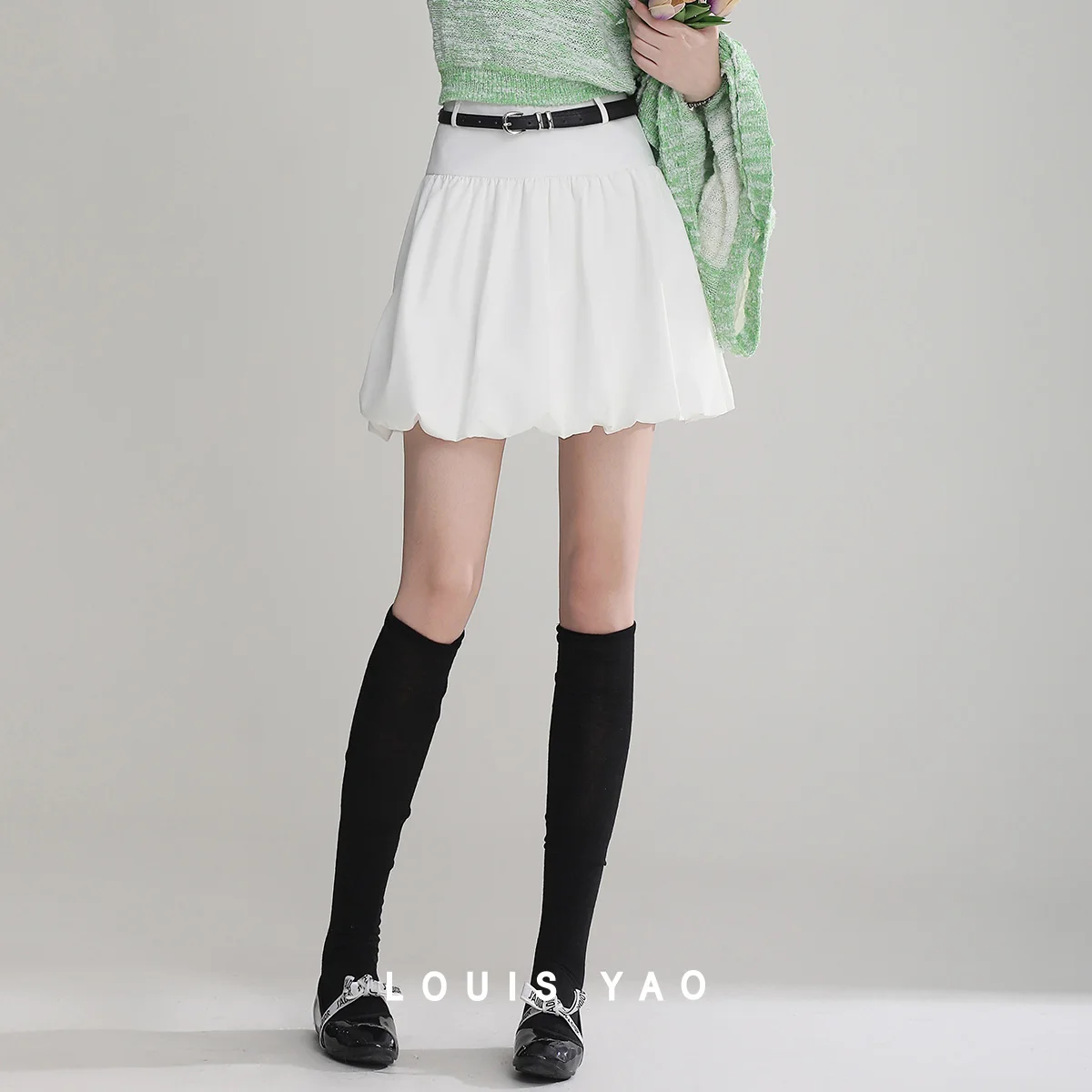 

Puffy Pod Mini Skirt A-line Pants Lining Design Anti-skimming Fashion Woman Short Skirt Female Clothing Summer New 2025