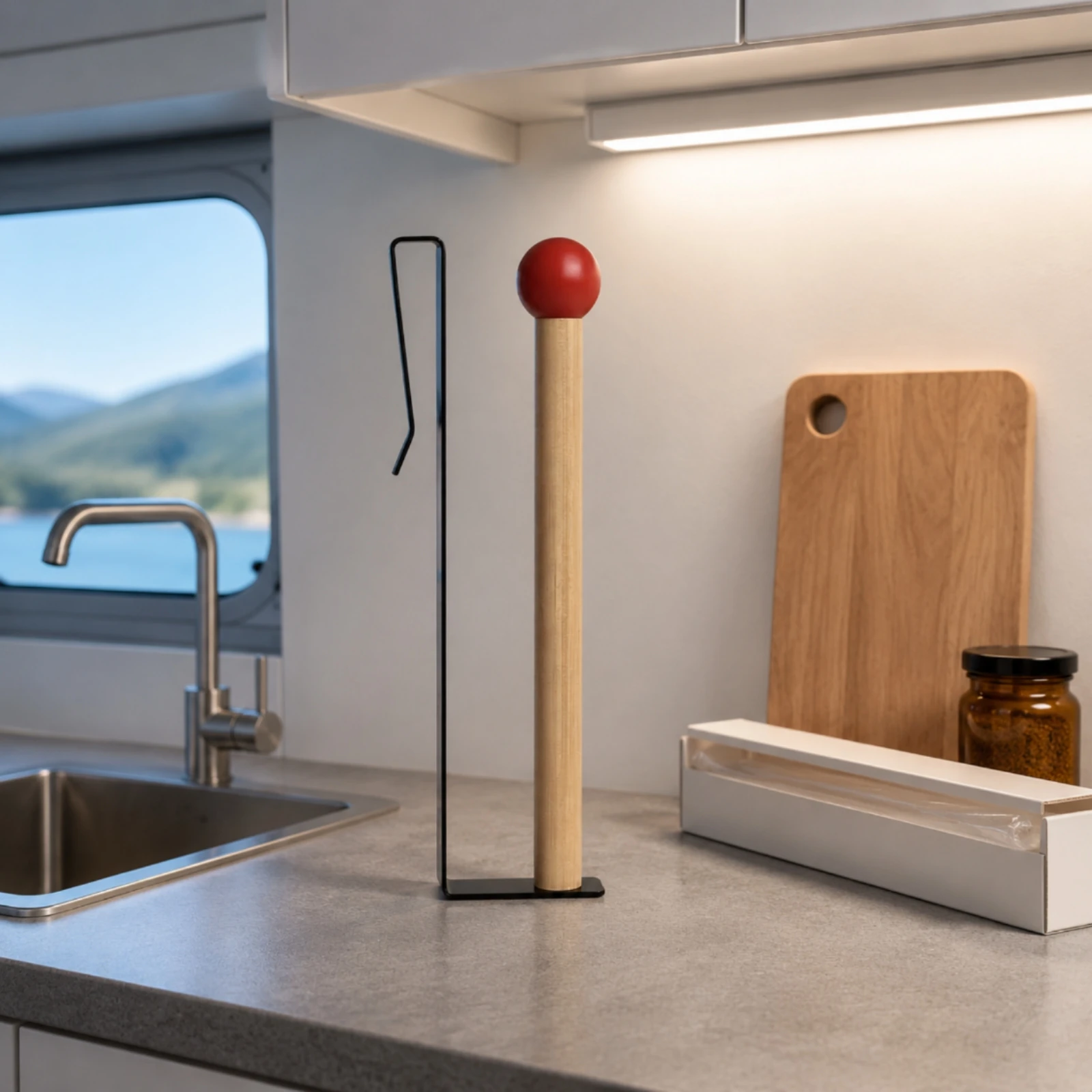 Under-Cabinet Paper Towel Holder Compact Under Cabinet Paper Towel Holder Organizer Minimalist Sturdy for Renters, Kitchen