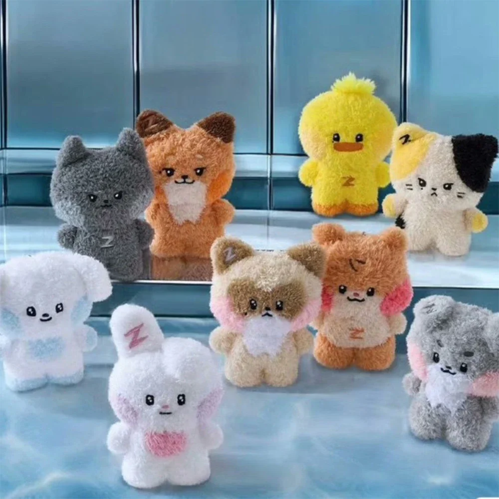 Kpop ZB1 Doll Filling PP Cotton Soft Short Plush Toy ZERONI Cartoon Cute Dog Cat Rabbit Doll Keychain ZEROBASEONE Fans Gift