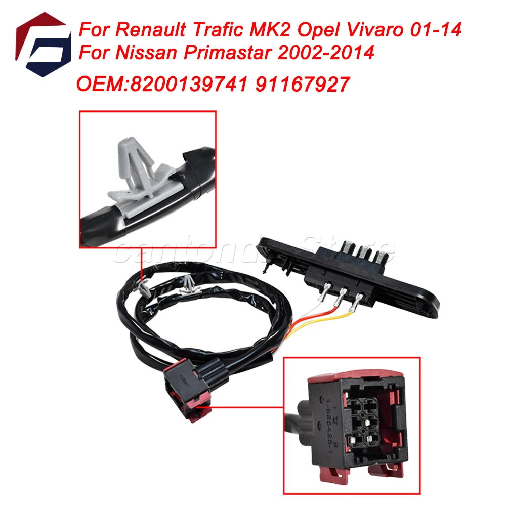 

Кабель переключателя раздвижной двери для Renault Trafic MK2 Opel Vivaro 2001-2014 для Nissan Primastar 2002-2014 8200139741