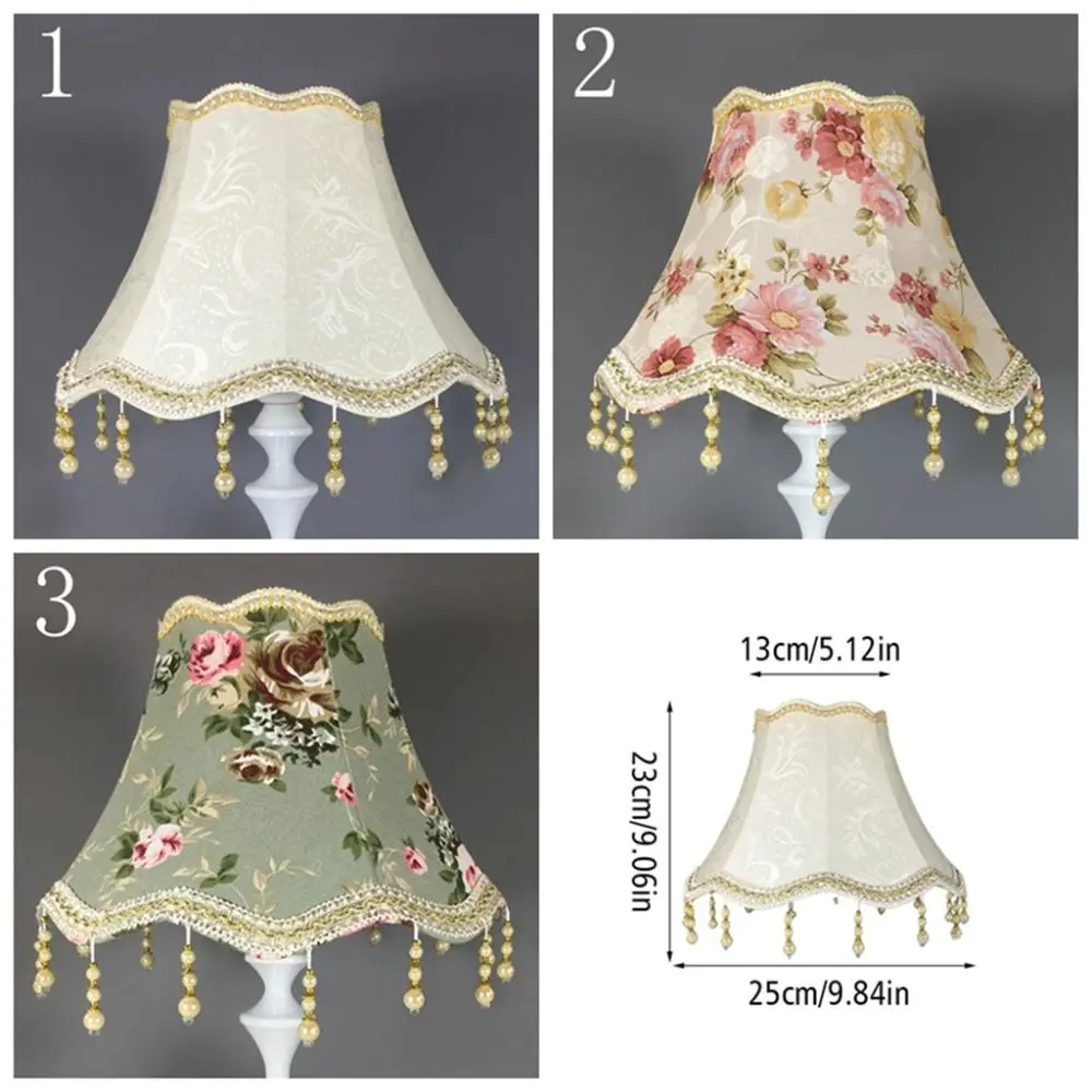 E27 Table Lamp Shade 25CM European Style Wall Lamp Cover Retro Luxury Floor Lamp Dust Cover Bedroom Wall
