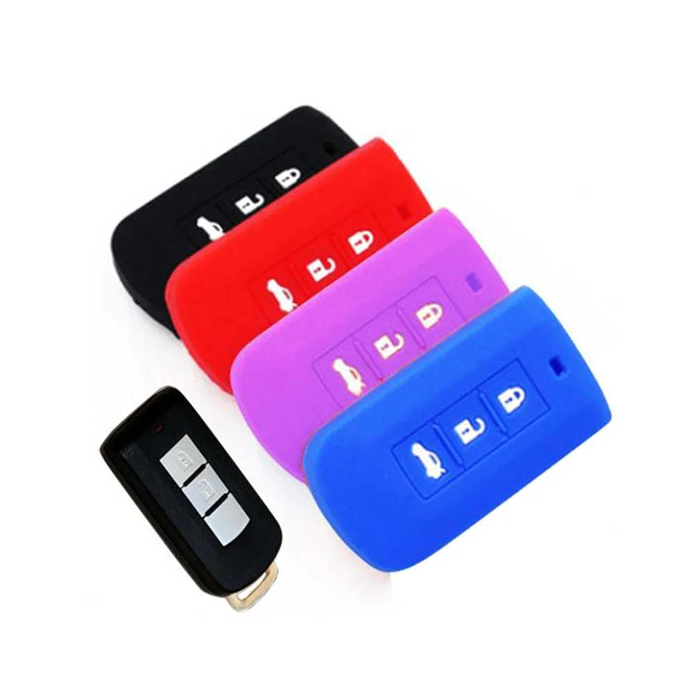 

Eco-Friendly Silicone Car Key Cover 3 Button Protector for Scratch Dust Resistant Key Cover