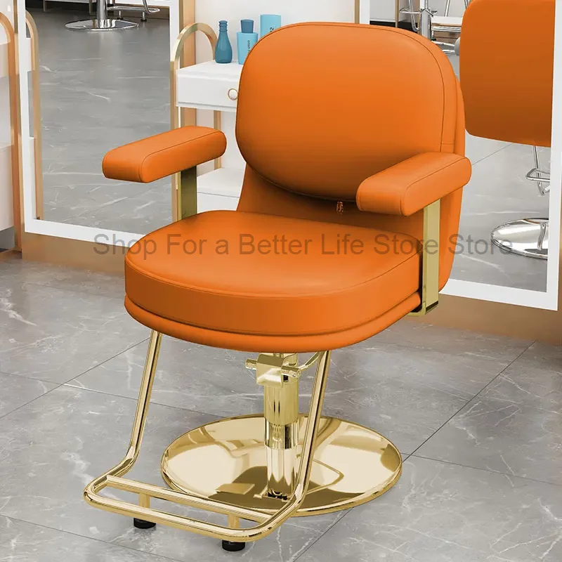 

Swivel Hairdressing Barber Chair Tattoo Office Stool Beauty Hair Barber Chairs for Barbershop Cadeira Gamer Barber Equipment AA