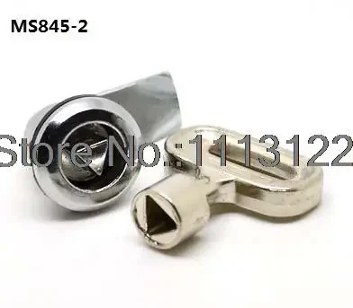 MS845 Small Triangular Cylinder Cam Lock Electrial Cabinet Cam lock with key distribution box cabinet door Cam Lock 1 PC