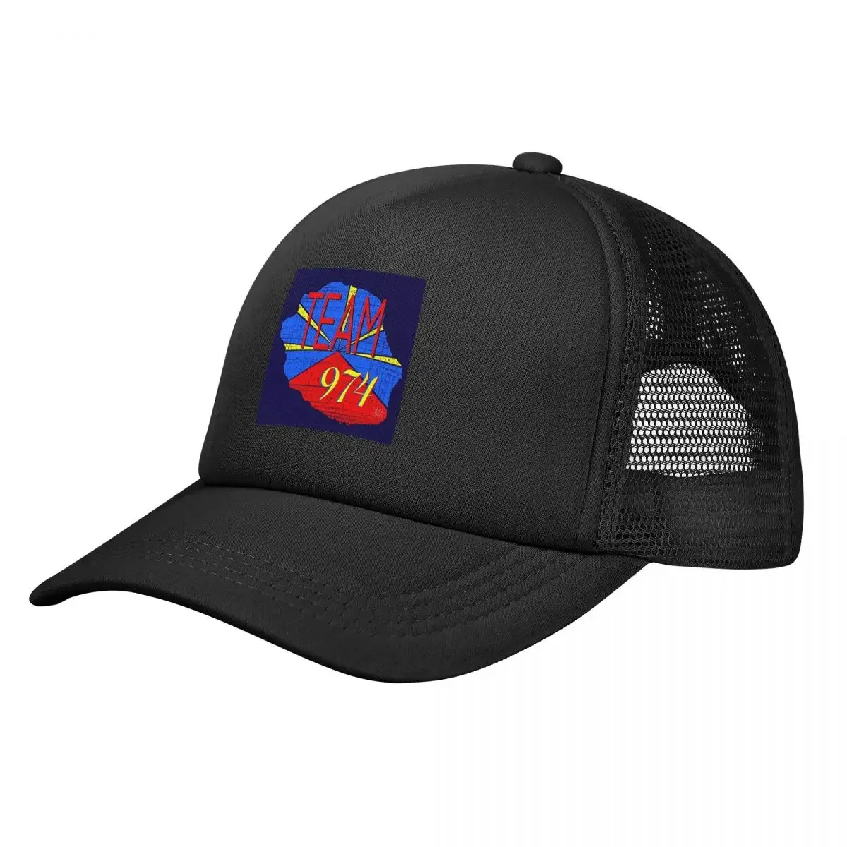 974 Reunion Island Logo Mesh Baseball Caps Snapback Fashion Baseball Hats Breathable Casual Casquette Outdoor